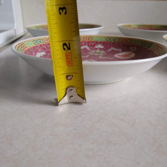 large side dish low bowl Jingdezhen Wan Shou Wu Jiang Mun Shou - Picture 5 of 9